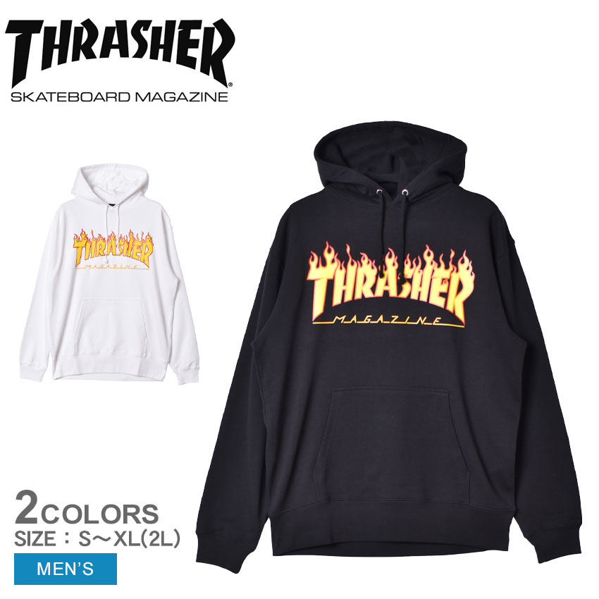 THRASHER (スラッシャー) US パーカー プルオーバー Flame Logo