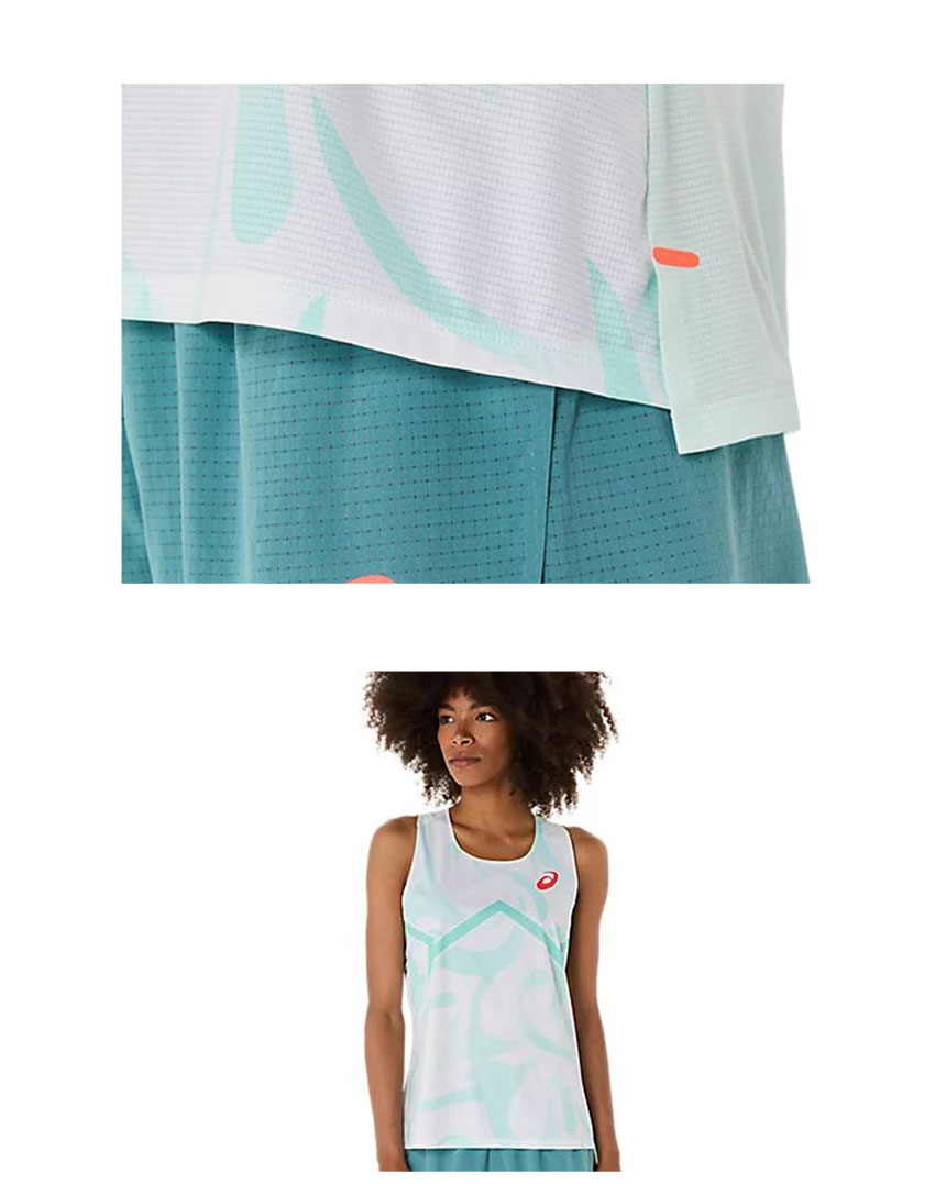 80s USA製 vintage asics ロゴ ノースリーブ タンクトップ LIGHT GRAPHIC SINGLET