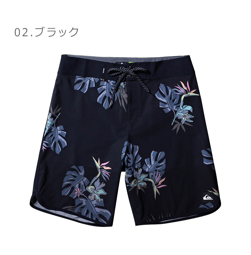 Quiksilver ボードショーツ Mグレー・チェック Quiksilver ORIGINAL STRAIGHT LEG 18 メンズ ボードショーツ
