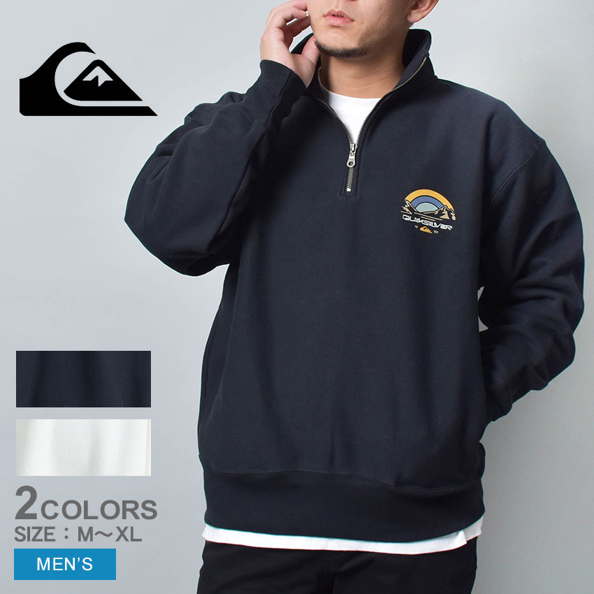 クイックシルバー ハーフジップパーカー メンズ BLOOMS HZ SWEAT QUIKSILVER QZP234064 ベージュ ブラック 黒  アイボリー : 2443-0176 : Z-CRAFT ヤフーショッピング店 - 通販 - Yahoo!ショッピング