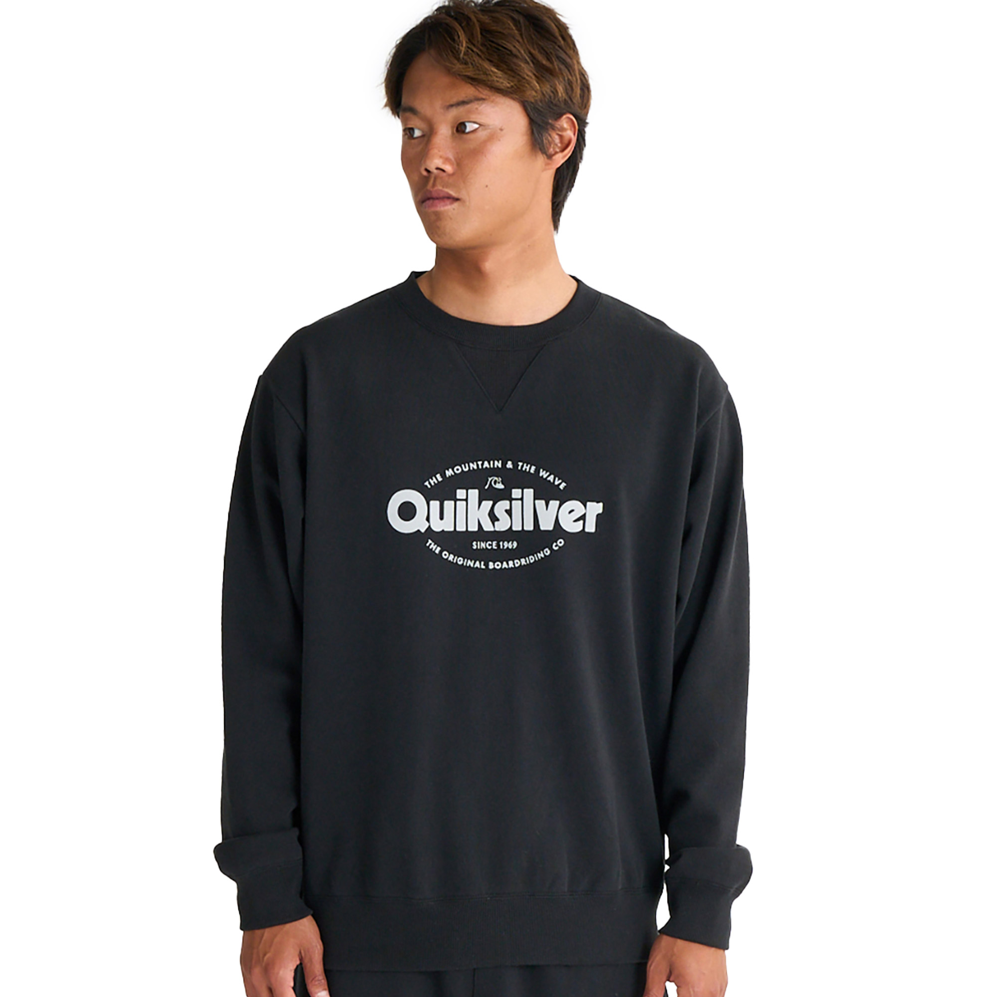 クイックシルバー スウェット メンズ SHAPE ALL DAY SWEAT CREW QUIKSILVER QPO251002 グレー ブラック 黒 プルオーバー ウエア | Quiksilver | 02