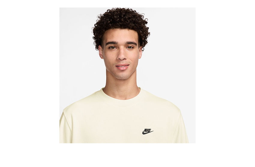 Nike　ナイキ　スウッシュ刺繍　スウェット　トレーナー　ベージュ　黒　L XL NIKE（ナイキ） スウェット メンズ クラブ FT L／S クルー NIKE FN3889