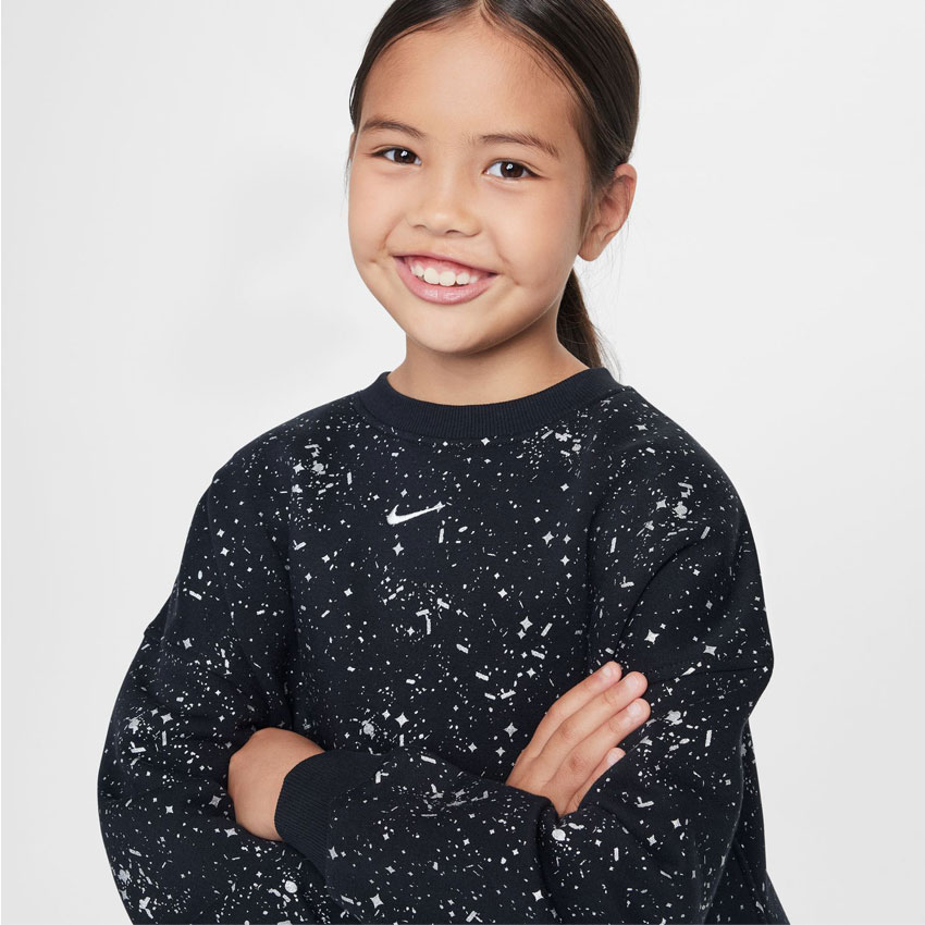 日本未入荷 キッズ ナイキ クラブ フリース クルー ライトアーモリー ブルー NIKE ナイキ ジュニア キッズ 子供 トレーナー YTH ガールズ NSW