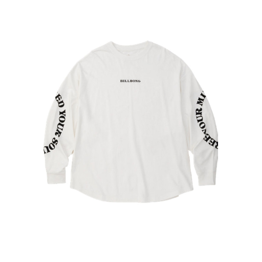 送料無料 ビラボン 長袖Tシャツ レディース SLV ARCH LOGO LS TEE ルーズロンＴ BILLABONG BC014054 ピンク ロゴ