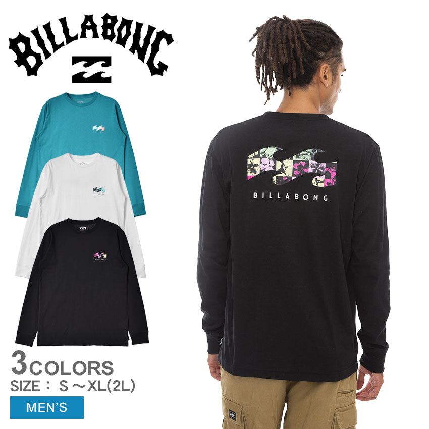 ビラボン メンズ ARCH WAVE ロンＴ BILLABONG BD011051 黒 青 白 長袖