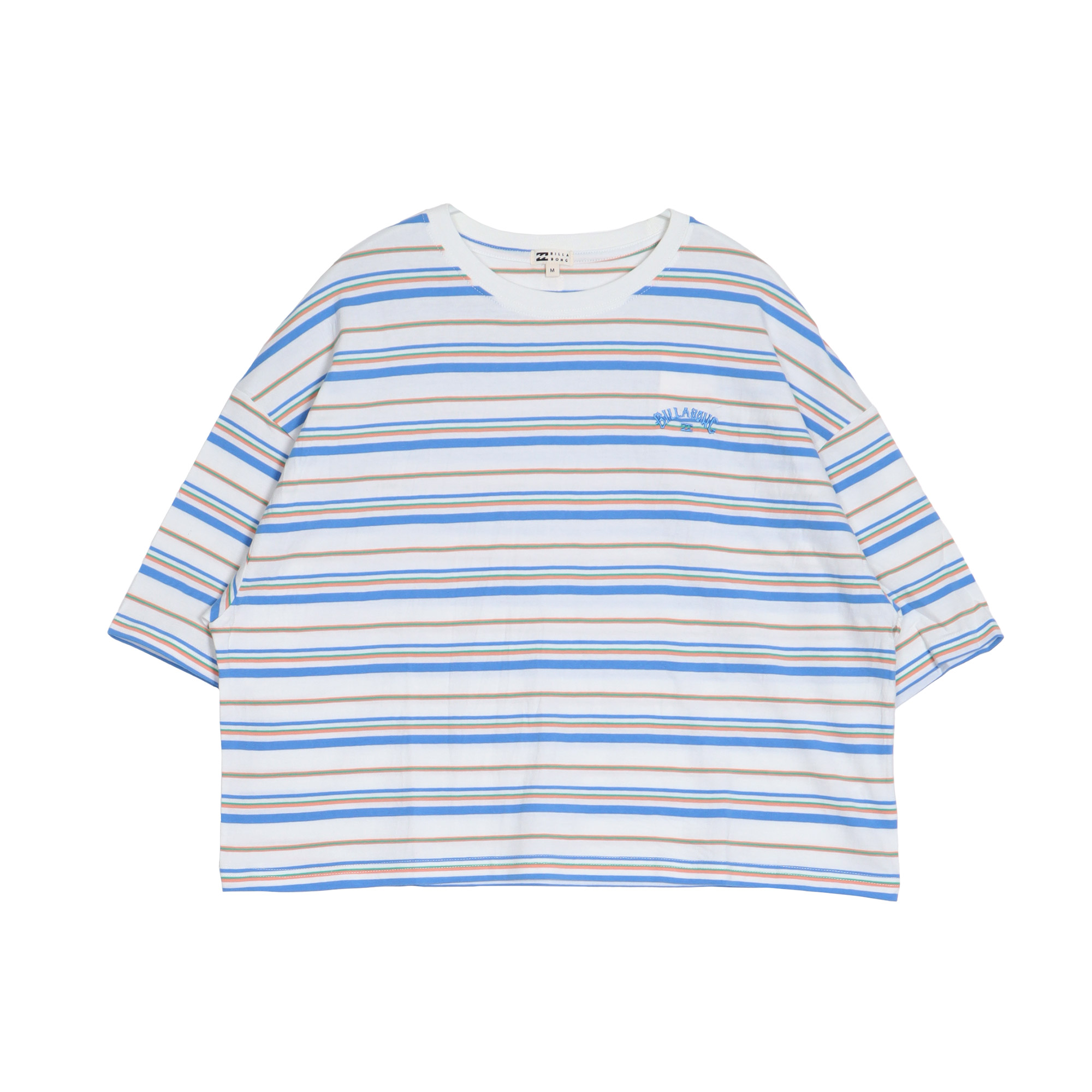 （ゆうパケット可） ビラボン 半袖Tシャツ レディース STRIPE LOOSE CROPPED T...