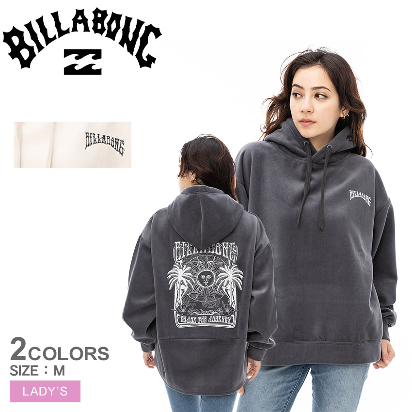 ビラボン パーカー レディース BILLABONG BE014015 ブラック 黒 ベージュ プルオーバー フーディ フーディー ウエア トップス ブランド サーフ アウトドア 2447-0374-1.jpg