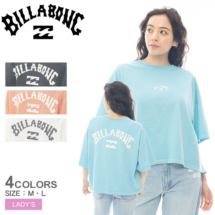 BILLABONG（ビラボン） 半袖Tシャツ レディース ARCH LOGO PIGMENT