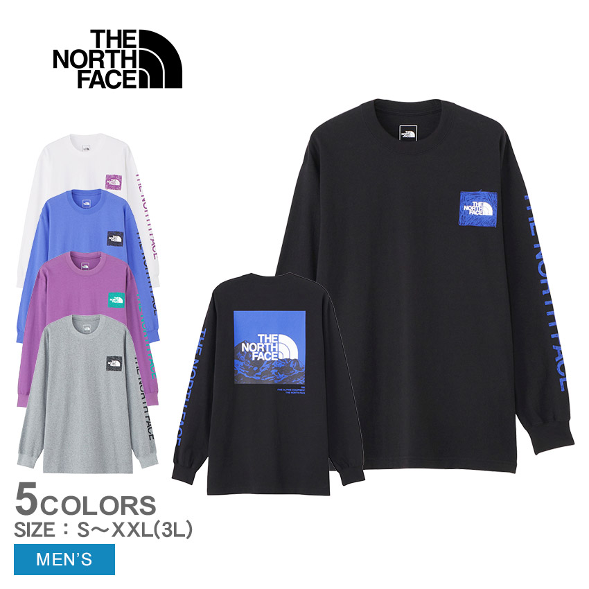 ザ・ノース・フェイス 長袖Tシャツ メンズ THE NORTH FACE NT32438 黒 ブラック ホワイト 白 ロングTシャツ ロンT コットン  UVカット 紫外線カット : 2450-0884 : Z-MALL ヤフーショッピング店 - 通販 - Yahoo!ショッピング