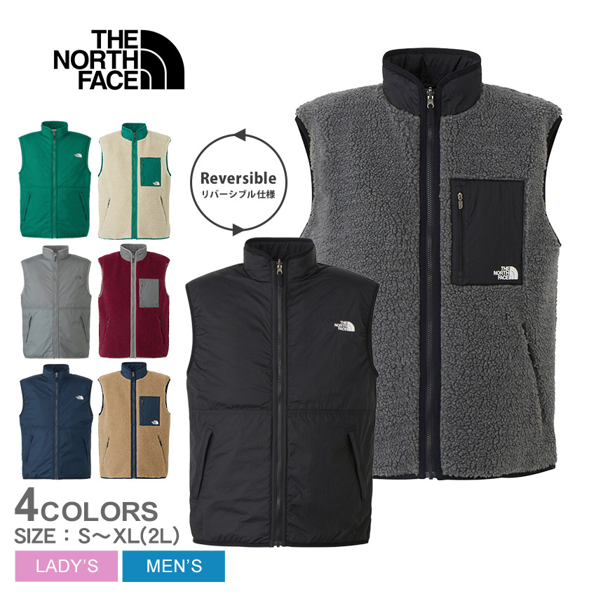 SALE ザ・ノース・フェイス ボアベスト メンズ レディース リバーシブルエクストリームパイルベスト THE NORTH FACE NP72431  ベージュ 黒 クリスマスプレゼント