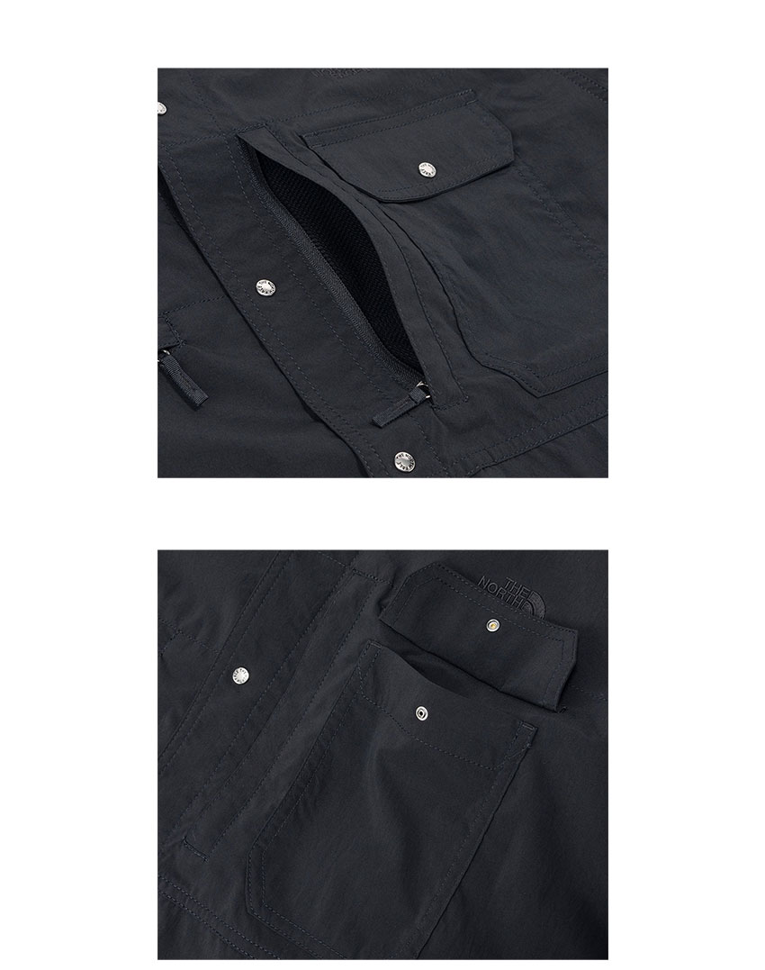 THE NORTH FACE 半袖シャツ NR22341 黒/オリーブ 2450-1090-1.jpg