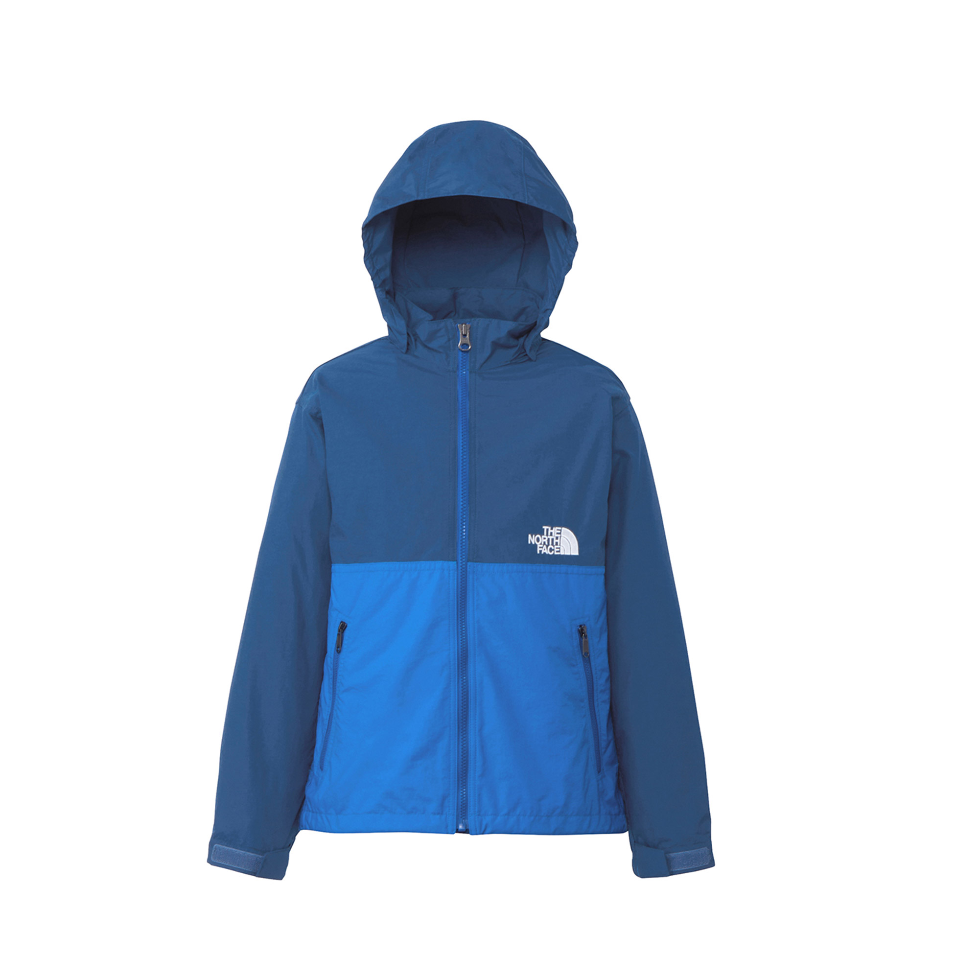 ザ・ノース・フェイス ウインドブレーカー キッズ ジュニア 子供 コンパクトジャケット THE NORTH FACE NPJ22510 ホワイト 白 紺 | THE NORTH FACE | 01