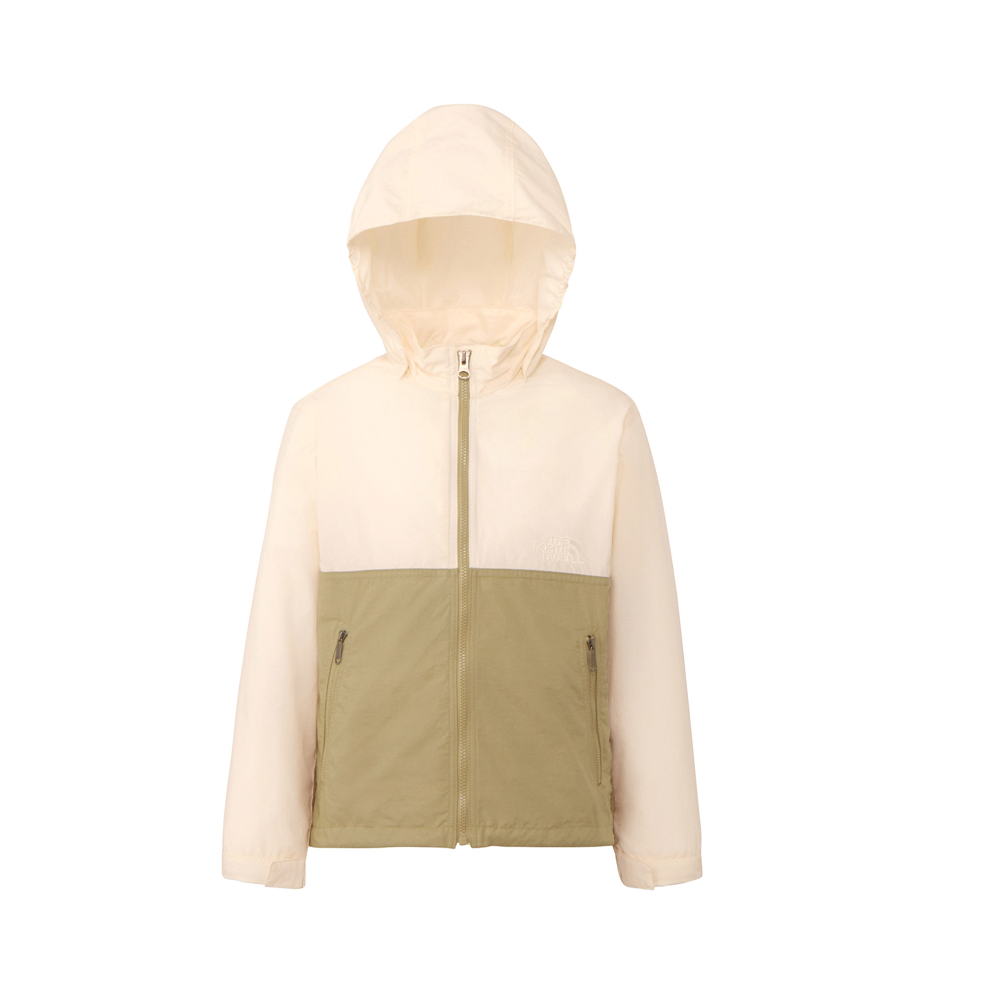 ザ・ノース・フェイス ウインドブレーカー キッズ ジュニア 子供 コンパクトジャケット THE NORTH FACE NPJ22510 ホワイト 白 紺 | THE NORTH FACE | 02