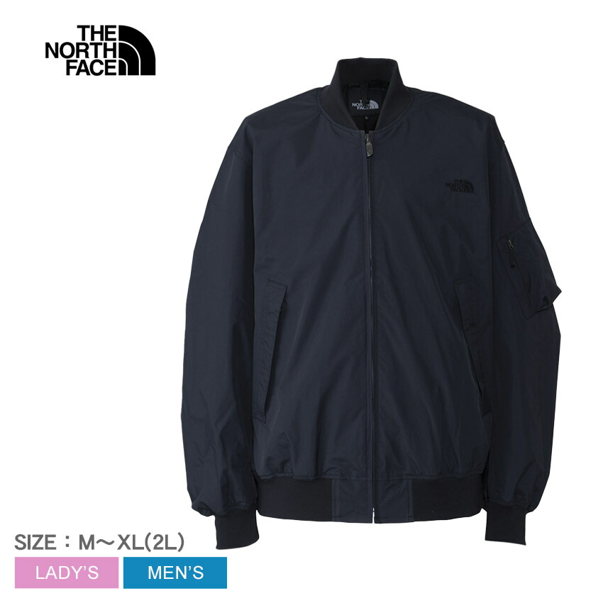 The North Face ブラック MA-1ジャケット ザ ノースフェイス MA-1 ウォータープルーフ ボンバージャケット THE