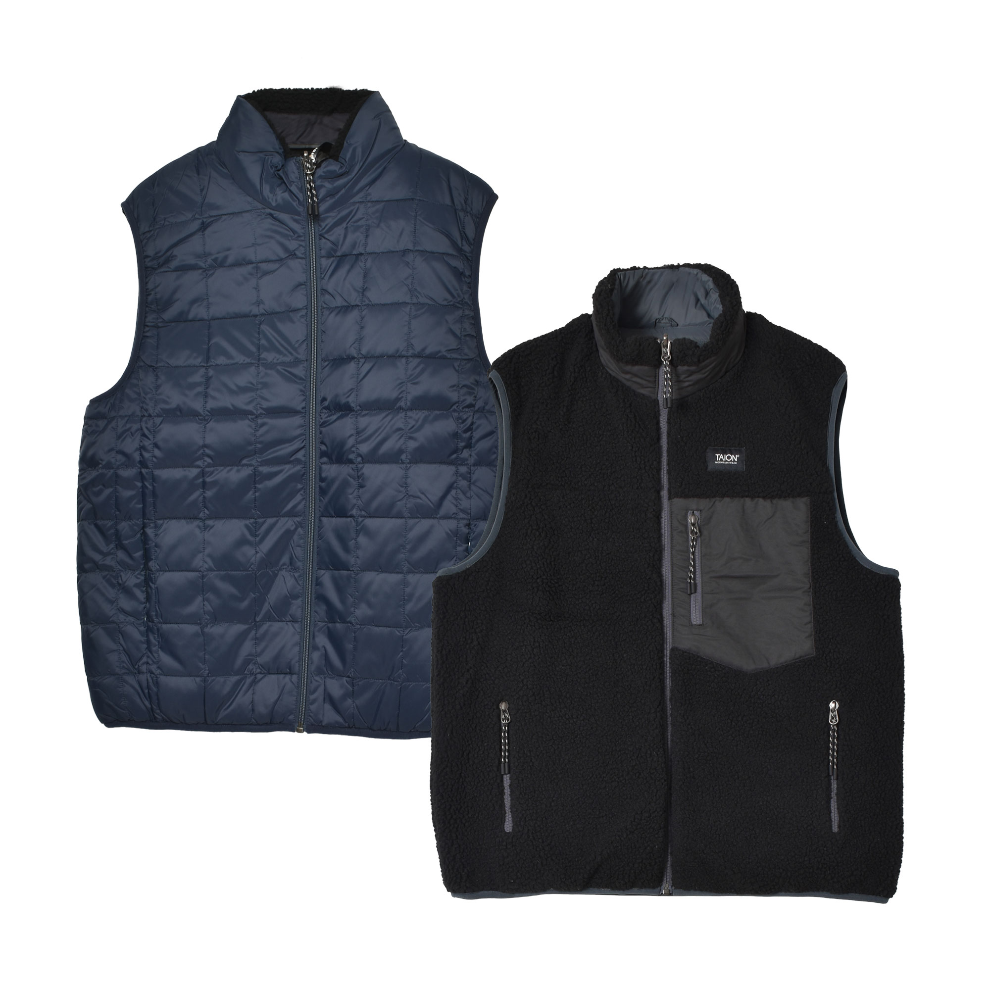 ブリーフィング×TAION サーモダウンベスト ベージュ×黒 サイズXL ブリーフィング×TAION サーモダウンベスト ベージュ×黒 サイズXL