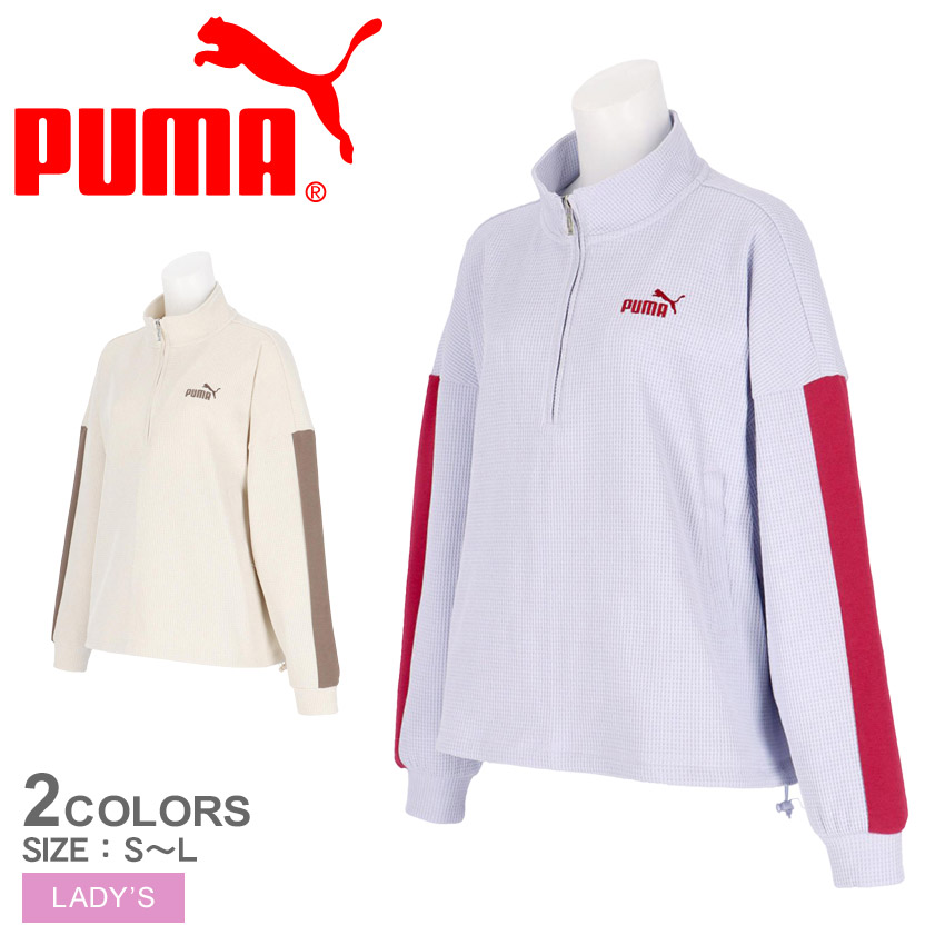 PUMA プーマ ハーフジップジャケット レディース CORE HERITAGE