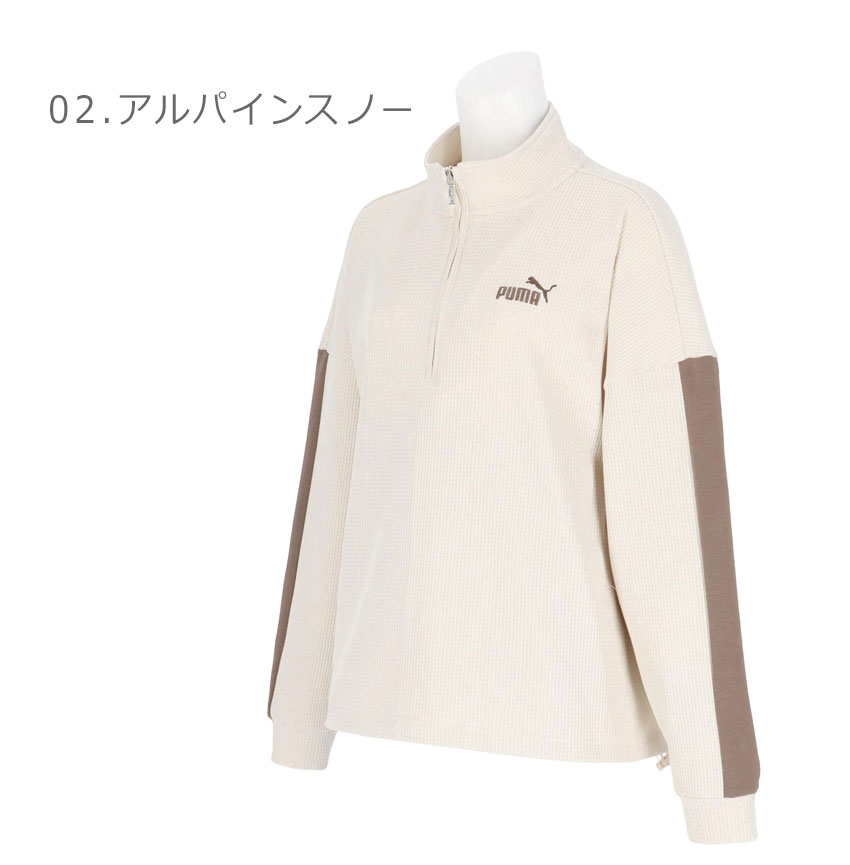 PUMA プーマ ハーフジップジャケット レディース CORE HERITAGE