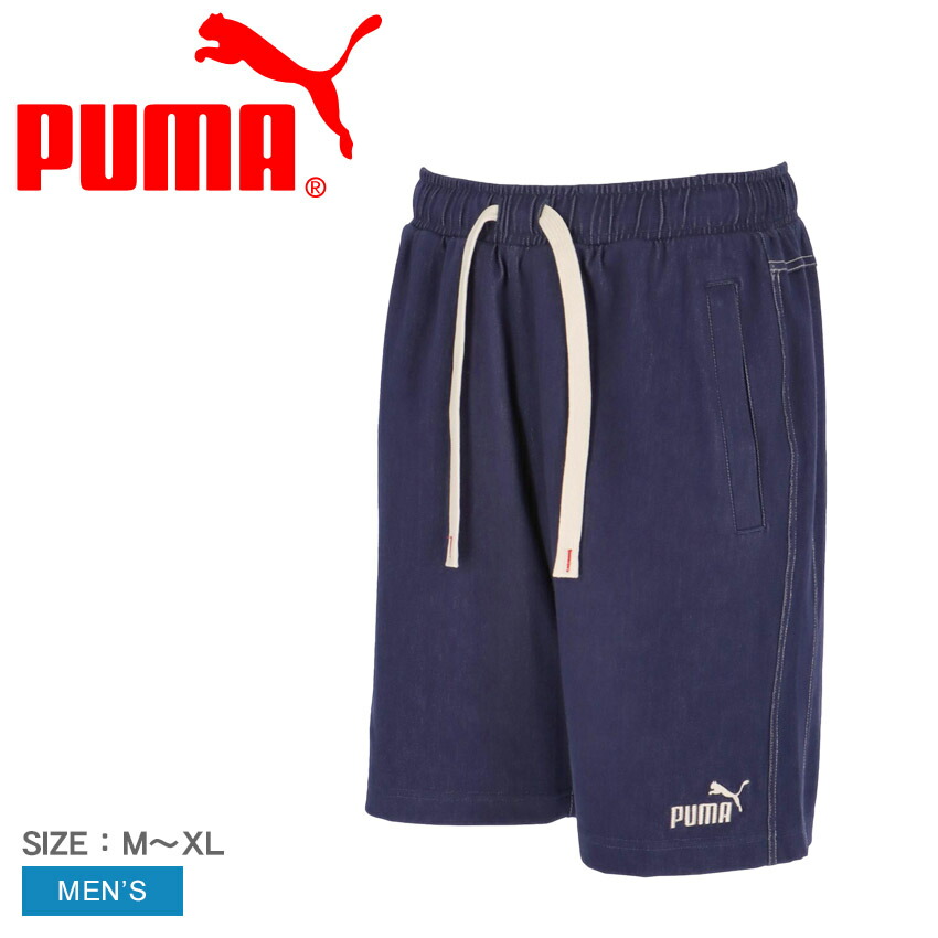 PUMA プーマ ハーフパンツ メンズ CORE HERITAGE デニムライク