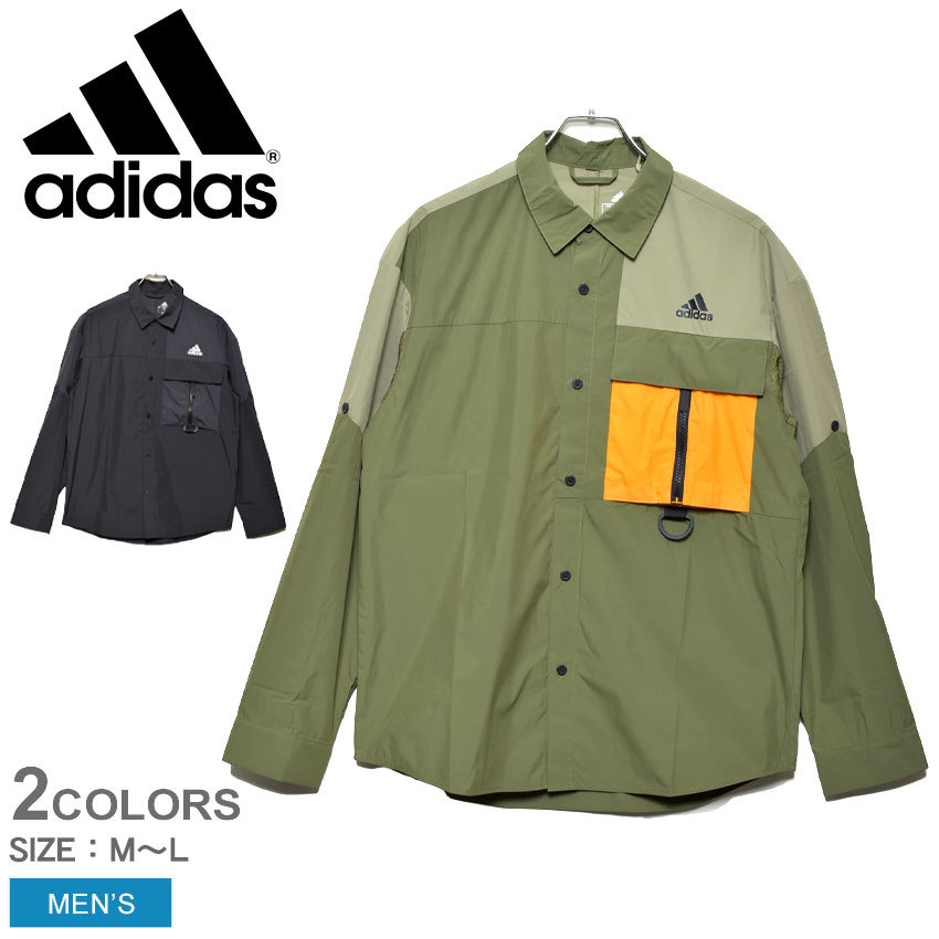 adidas（アディダス） 長袖シャツ メンズ トップス メッシュ 撥水 機能