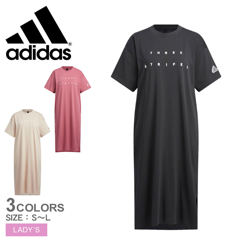 【adidas】人気！スポーティーフード付リボンワンピース★ セール】エッセンシャルズ リブ タンク ワンピース / アディダス