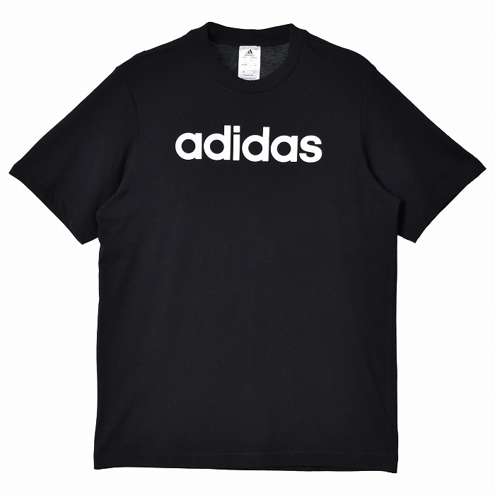 （ゆうパケット送料無料） アディダス 半袖Tシャツ メンズ エッセンシャルズ シングルジャージー リニア刺しゅうロゴ 半袖Tシャツ ADIDAS  ECQ98 ブラック
