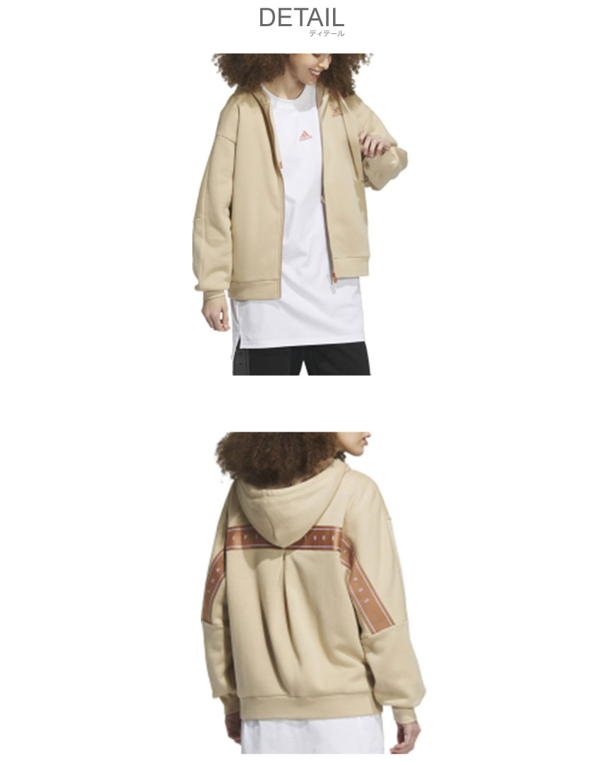 adidas（アディダス） パーカー レディース ADIDAS IEH71 ベージュ