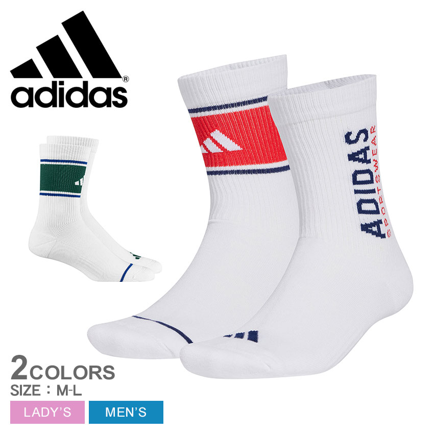 adidas（アディダス） 靴下 メンズ レディース クルー スポーツウェア