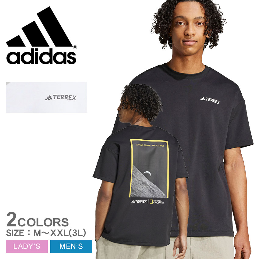 [ADIDAS] Tシャツ 半袖 デストロイド グラフィック ホワイト adidas GRAPHIC TEE ホワイト（アディダス グラフィック ティー