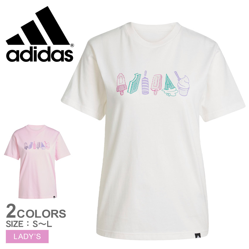 adidas アディダス 半袖Tシャツ レディース ラウンジ フード