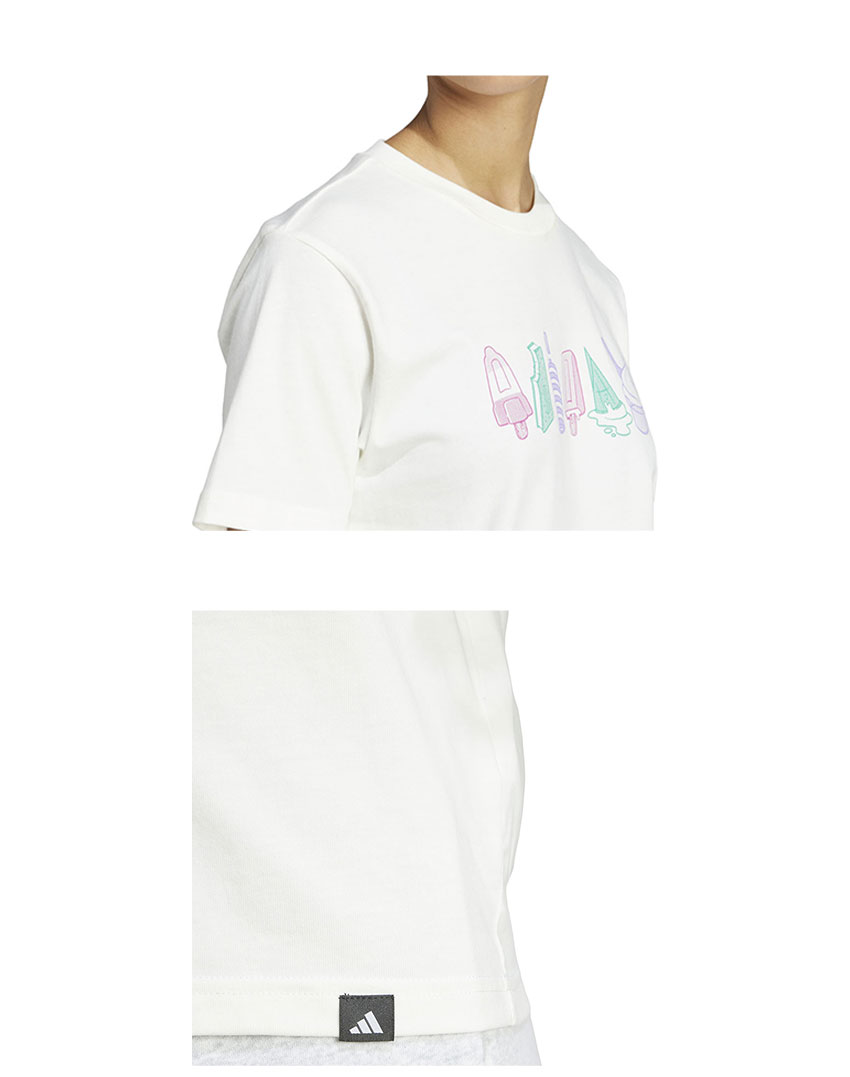 アディダス ■ XS レディース Mサイズ Tシャツ 半袖 丸首 ロゴT adidas（アディダス） tシャツ Tech Illustrate Graphic 半袖Tシャツ