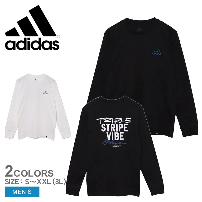 adidas（アディダス） 長袖Tシャツ メンズ ADIDAS TI072 ホワイト 白