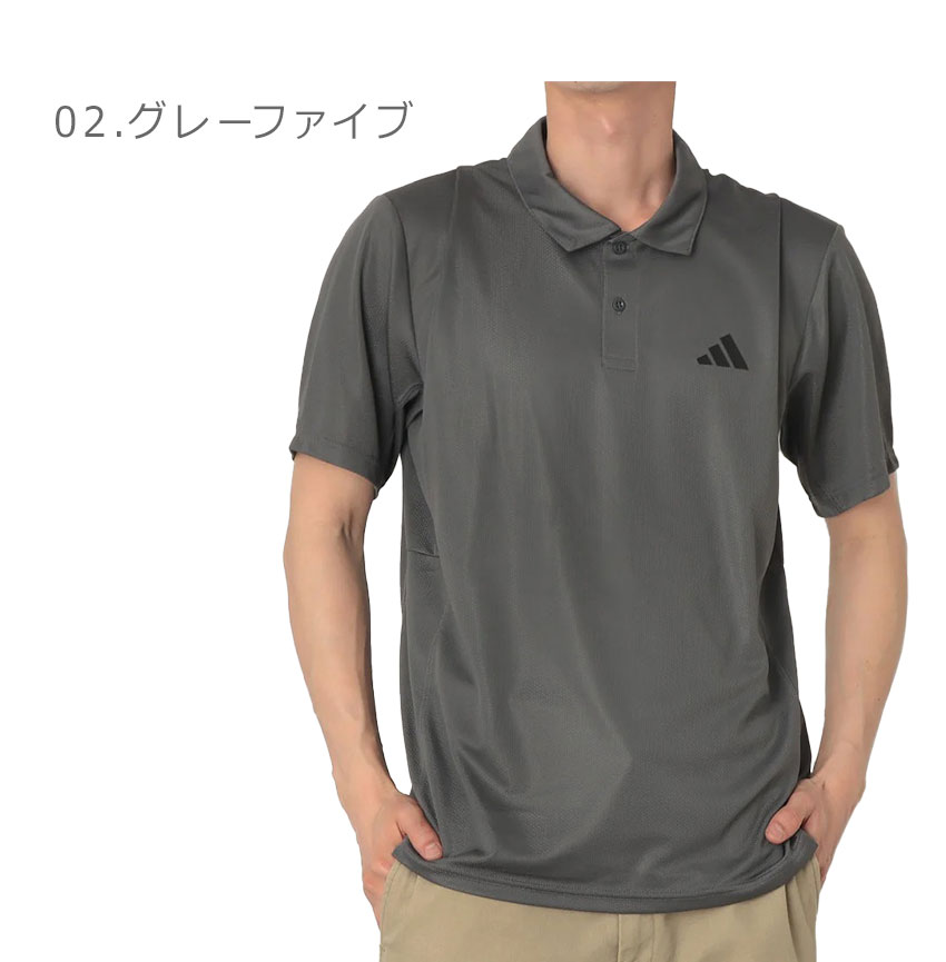 adidas（アディダス） 半袖ポロシャツ メンズ ADIDAS DE092 ブラック