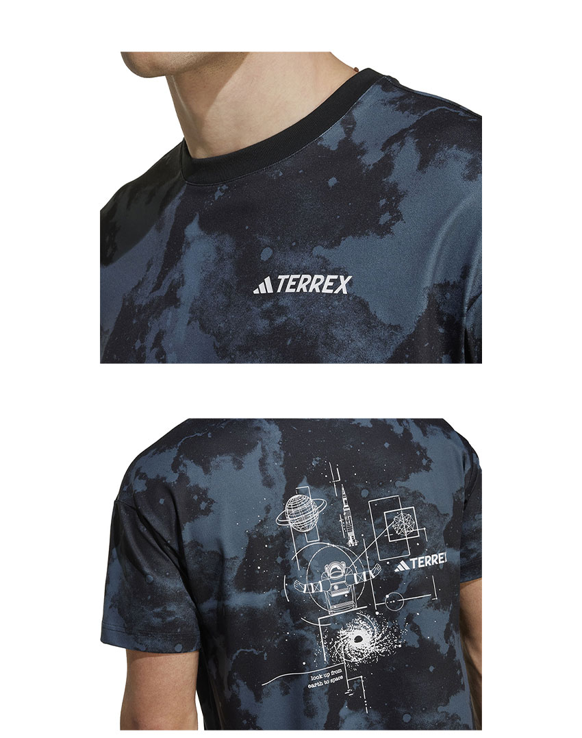 adidas★ オリジナルス エアブラシ グラフィック Tシャツ レトロ セール】クラシック モノグラム グラフィック半袖Tシャツ