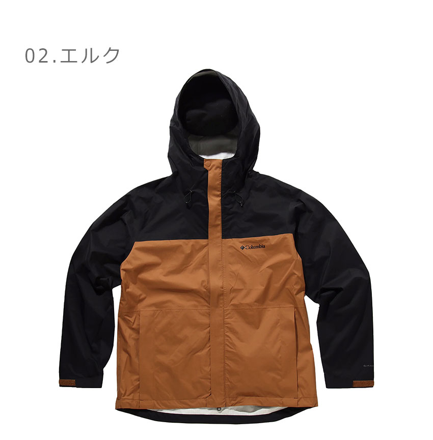 [美品]Columbia (コロンビア)フード付きナイロンジャケット　メンズM Columbia（コロンビア） アウター メンズ セカンドヒルジャケット