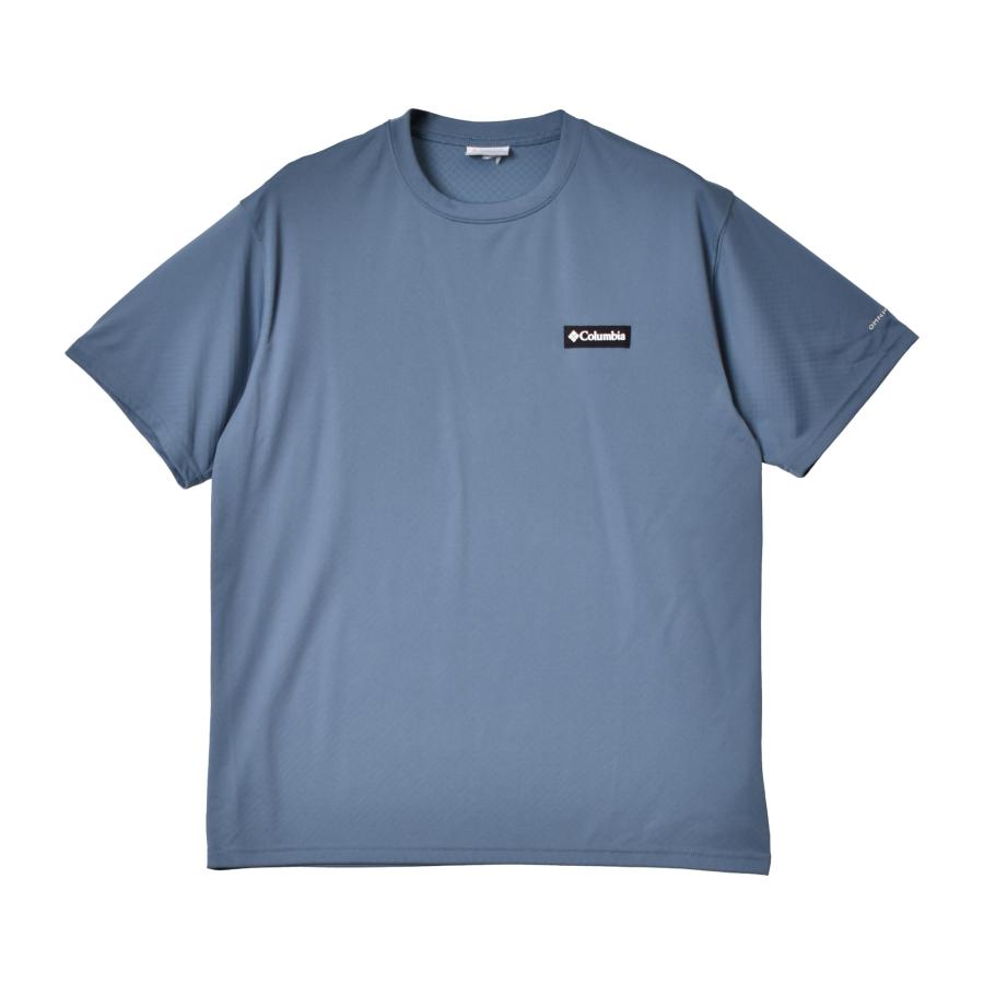 （ゆうパケット可） コロンビア 半袖Tシャツ メンズ レイクアローヘッド ショートスリーブ Tシャツ COLUMBIA XM9614 ブルー 青 グレー ベージュ ロゴ｜z-craft｜04