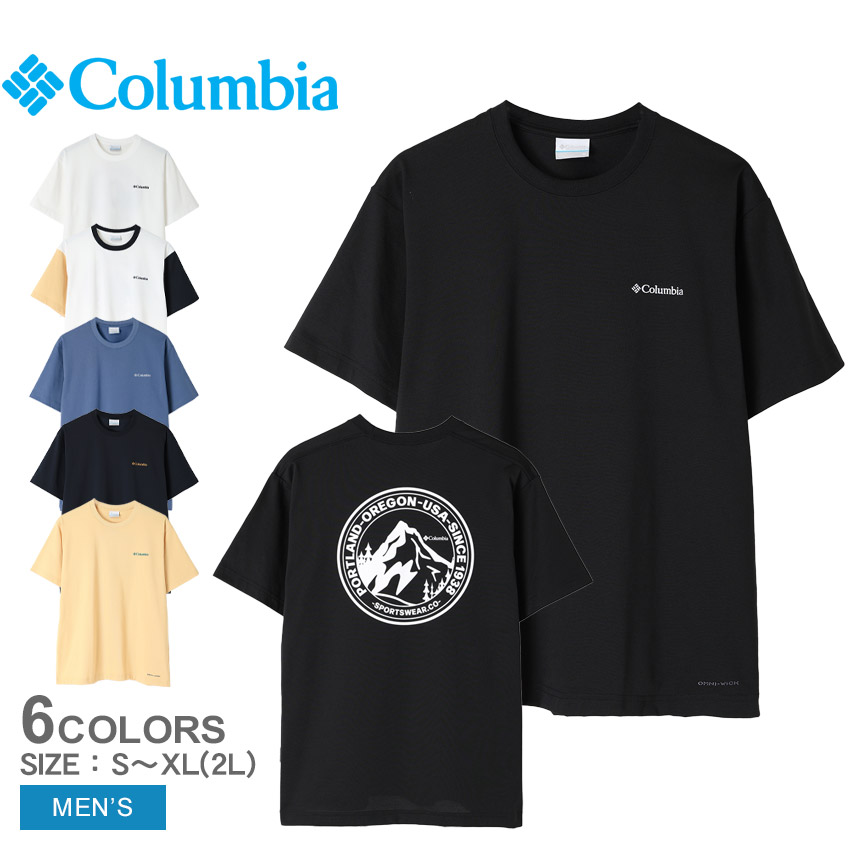 Columbia（コロンビア） 半袖Tシャツ メンズ COLUMBIA PM0616 ブラック
