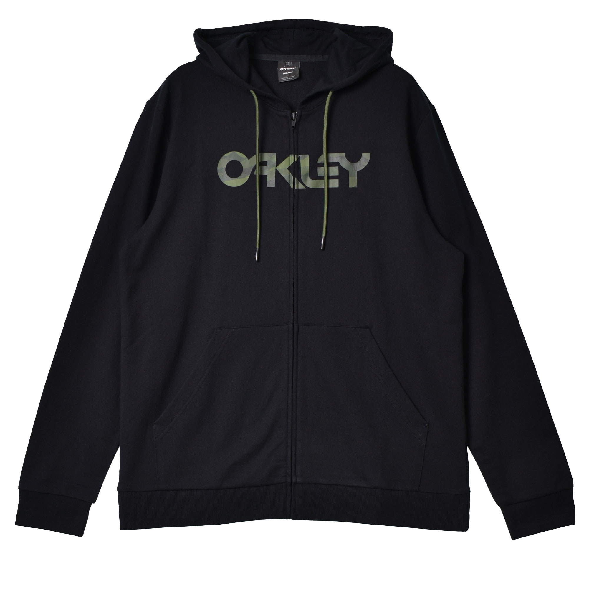 送料無料 オークリー パーカー メンズ TEDDY FULL ZIP HODDIE OAKLEY FOA403057 黒 カーキ 羽織り フーディー