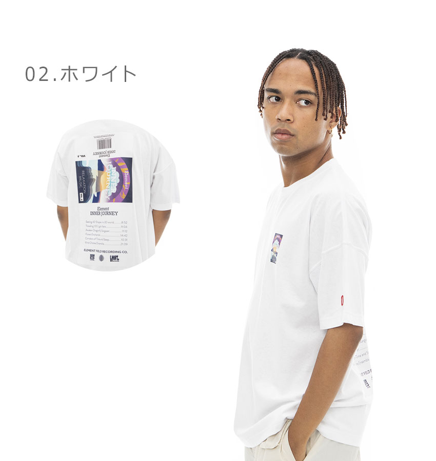 AUS発![S/DOUBLE]♦ロゴ 半袖Tシャツ ELEMENT エレメント 半袖Tシャツ メンズ TAPE COVER FACE SS TEE