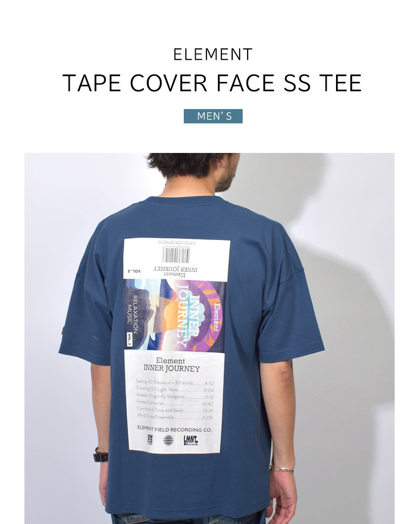 ELEMENT（エレメント） 半袖Tシャツ メンズ TAPE COVER FACE SS TEE