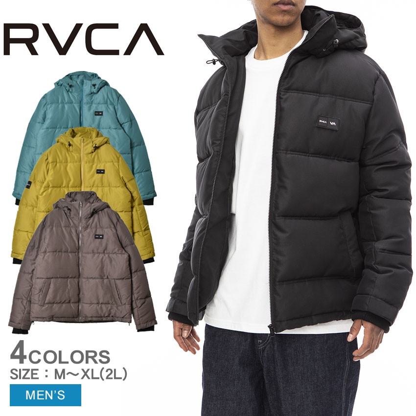 送料無料 ルーカ アウター メンズ VISOR HOODED PUFFER JACKET RVCA