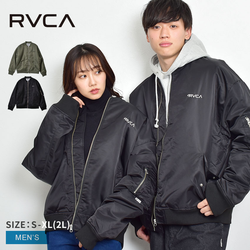 SALE 送料無料 ルーカ ジャケット メンズ ミスターカートゥーン MA-1 エムエーワン ジャケット RVCA BC042777 黒 グリーン 緑  オリーブ : 2540-0110 : Z-CRAFT ヤフーショッピング店 - 通販 - Yahoo!ショッピング