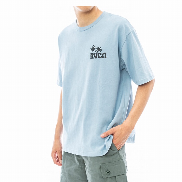 （ゆうパケット送料無料） ルーカ Tシャツ メンズ SUNDOWNER SS Tシャツ RVCA BD041270 ブルー 青 トップス サーフィン サーファー｜z-craft｜02
