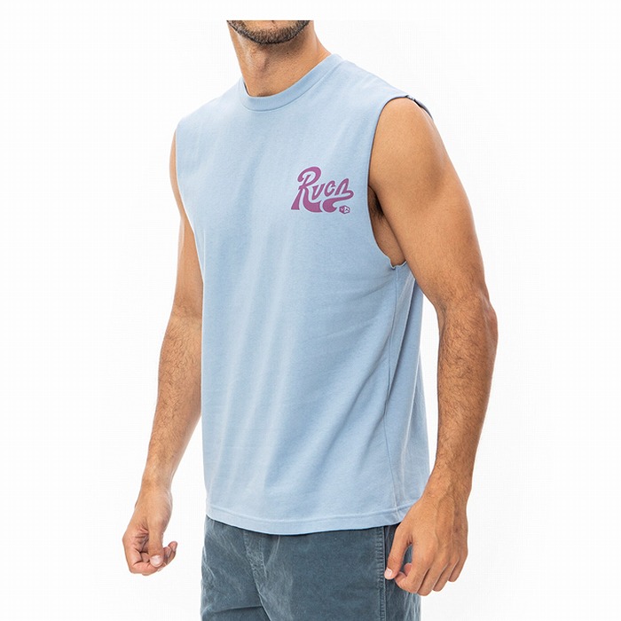 最終値引き【drew house】タンクトップ 水色 21 夏服 ストリート RVCA ルーカ タンクトップ メンズ タクティクス BD041357