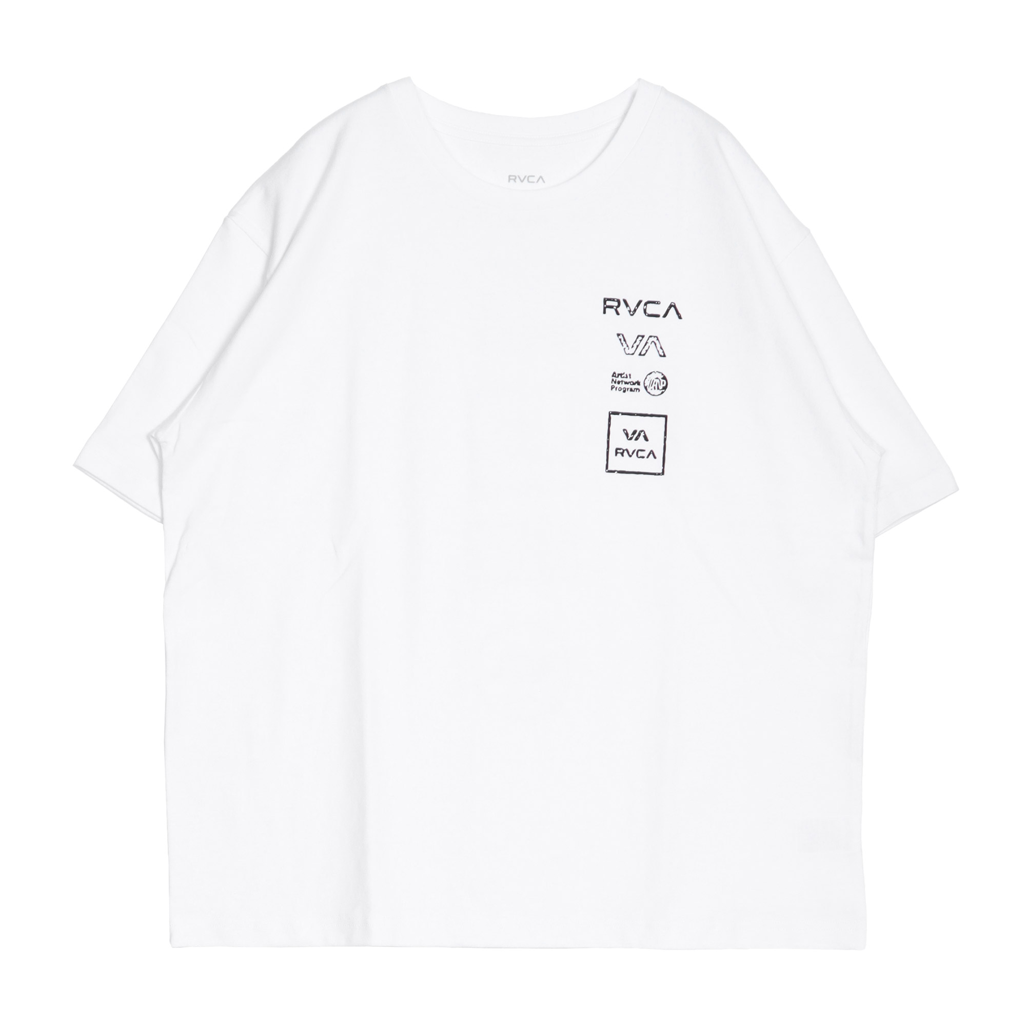 ルーカ 半袖Tシャツ メンズ ALL LOGO RVCA BE04A236 ブラック 黒 ホワイト 白 トップス Tシャツ 半袖 バックプリント プリント 父の日｜z-craft｜03