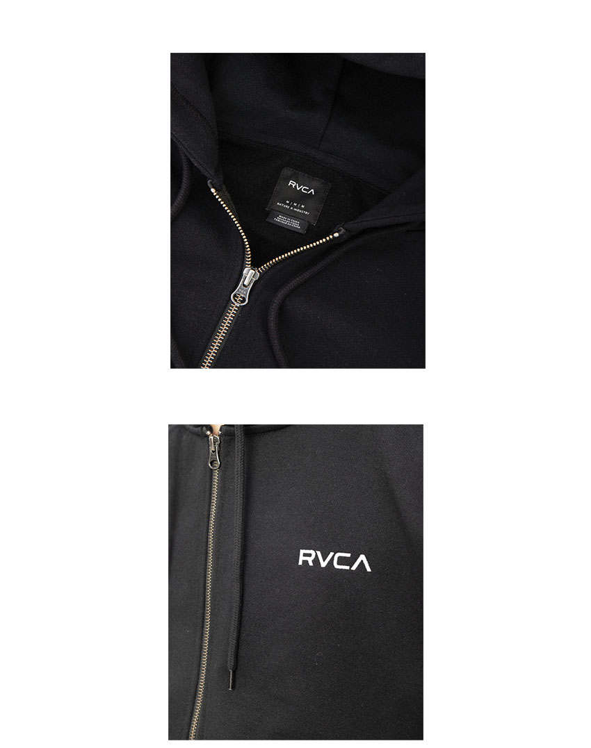 RVCA ルーカ パーカー メンズ TRANSISTOR ZIP HD BE042046