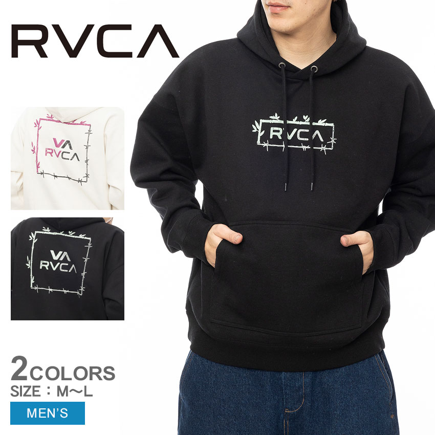 RVCA パーカー ブラック×ホワイト RVCA（ルーカ） パーカー メンズ WORLD WIDE ZIP HD パーカー 「2025年
