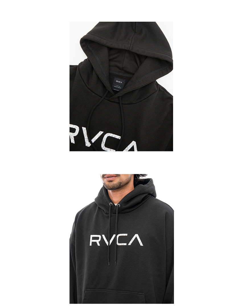 RVCA ルーカ パーカー メンズ BIG HD BE042041 ブラック 黒