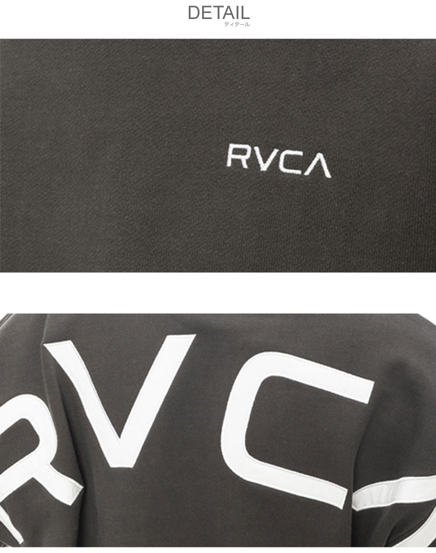 【RVCA】ロゴ スウェット トレーナー ブラック / 送料無料 RVCA トレーナー スウェット メンズ FAKE CR 「2024年秋冬モデル