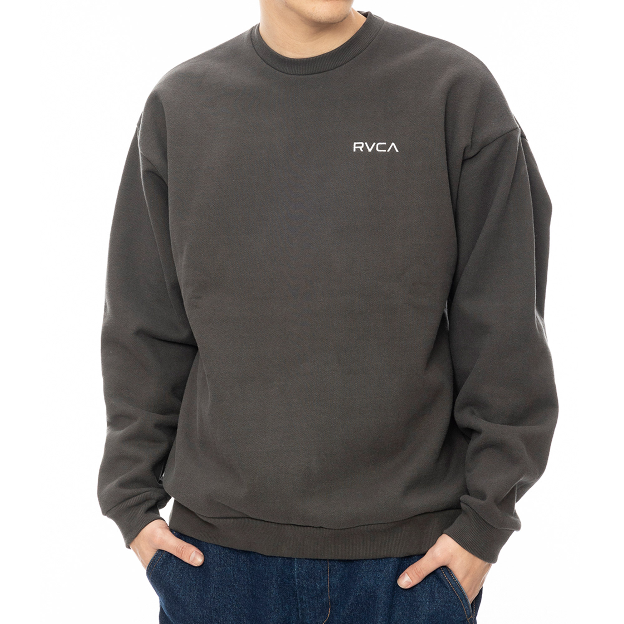 【RVCA】FAKE CR トレーナー★イエローもあり RVCA トレーナー スウェット メンズ FAKE CR 「2024年秋冬モデル