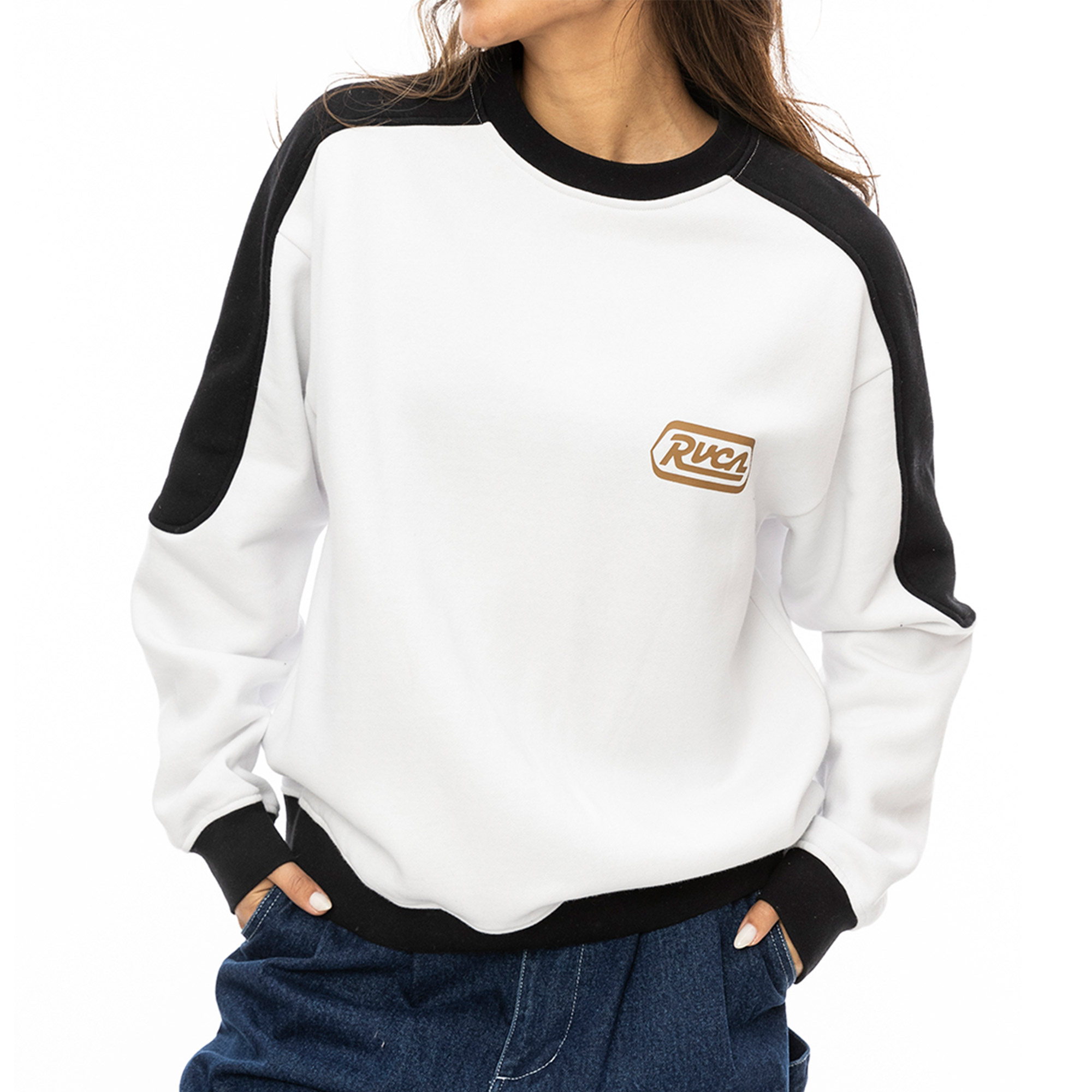 RVCA ルーカ トレーナー レディース STATION TRACK CREW